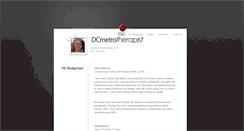 Desktop Screenshot of dcmetrotherapist.com