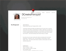 Tablet Screenshot of dcmetrotherapist.com